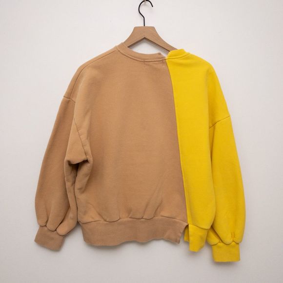 Rocket x Lunch Diagonal Color Block Sweatshirt Size Small - Picture 4 of 10